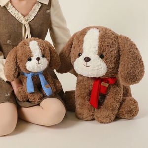 Juguete de Peluche de Perro <span class=keywords><strong>Beagle</strong></span> Sentado con Bufanda, Relleno de Algodón PP, Juguetes de Peluche Suaves, Diferentes Muñecos de Peluche - Product Image 3