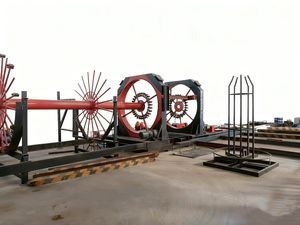 Volledig automatische stalen palenkooi-rolmachine, motor aangedreven draadgaaslasser, bouwmachines - Product Image 3