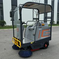 Penyapu Lantai Listrik Lebar Pembersihan 1300 mm Dengan Kanopi Pelindung Matahari untuk Jalan
