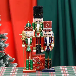 Handmade alta qualidade OEM soldado Nutcracker para o Natal para a decoração Home