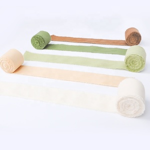 Rubans en <span class=keywords><strong>sergé</strong></span> de <span class=keywords><strong>coton</strong></span> 100% naturel rugueux de couleur personnalisée décorative de luxe pour la décoration de mariage - Product Image 1