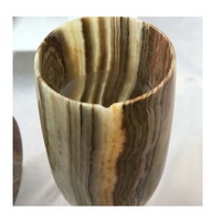 Verres à vin modernes en marbre brun et vert de qualité supérieure, durables, 10,5 oz. Ensemble de plus de 10 pièces