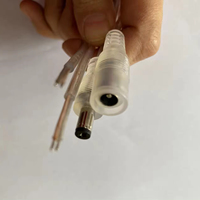 Lumières néon à connecteurs DC mâles et femelles 24V, LED dimmables en silicone IP67 pour aménagement paysager, couleurs bleu et orange