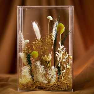 Expédition rapide luxe <span class=keywords><strong>Lagurus</strong></span> lapin queue Photo cadre clair fleurs séchées boîte pour noël saint valentin fête des mères pâques - Product Image 6