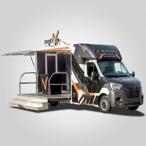 Camionnette mobile blanche pour la livraison d'aliments surgelés, idéale pour la restauration de rue et les cuisines mobiles - Product Image 1