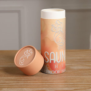 Customized Printing Recyclable Eco-friendly Biodegradable Paper Tube <strong>Packaging</strong> For <strong>Socks</strong> Towels Shirts T-shirts - Product Image 3