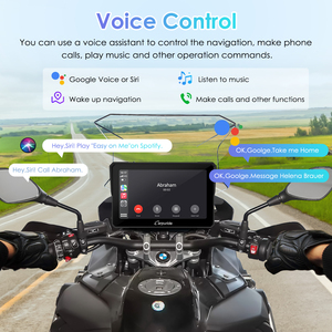 Carpuride W702B Moto Sans Fil CarPlay Android Auto Écran HD 7 Pouces Étanche IP67 <span class=keywords><strong>Navigation</strong></span> GPS avec TPMS - Product Image 5