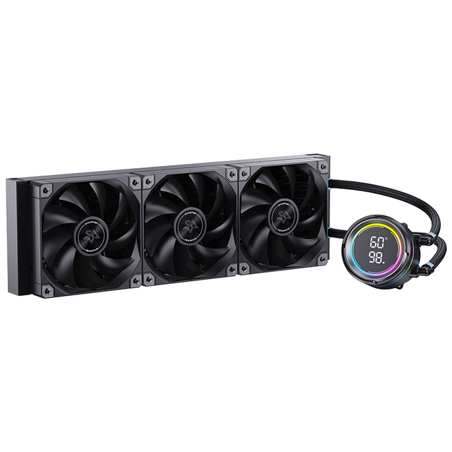 Snowman 360mm AIO CPU Cooler Water Cooling System With Temperature Screen Digital Display Efficient Silent Pump