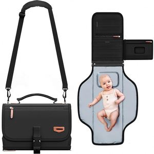 Muestra gratuita de cambiador de pañales portátil - Bolsa de viaje para cambiar pañales de bebé con bolsillo para toallitas, cambiador portátil de diseño inteligente - Product Image 6