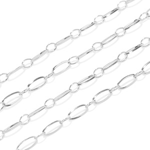 Cadena de oro de acero inoxidable con eslabones ovalados de 1 mm, accesorio para la fabricación de joyería DIY, para collar, pulsera, uso diario unisex. - Product Image 3