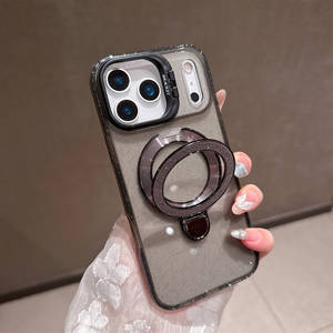 Funda Protectora para Teléfono con Soporte para Lentes, para iPhone 17 16 15 14 13 12 11 Pro Max, Simple, Color Sólido, Suave - Product Image 6