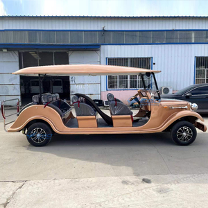 Voiture électrique vintage de luxe romantique dorée pour le tourisme, 11 places, style rétro tout-terrain pour adultes - Product Image 1