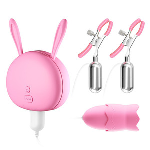 Vibrateur pour femmes Nairy, pince à tétons, œuf vibrant, stimulation de la langue, stimulation du clitoris, stimulation du point G, massage sexuel - Product Image 4