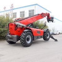 Vente en gros de chargeurs télescopiques de haute qualité de 3 tonnes, 4 tonnes, 4,5 tonnes, mini-chargeurs sur roues, chariots élévateurs télescopiques à vendre