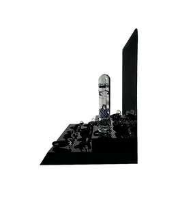 แท่นโชว์อะคริลิคแบบกำหนดเองสำหรับสินค้าขนาดเล็ก สีดำใส สำหรับวางบนเคาน์เตอร์ พร้อมพิมพ์โลโก้ - Product Image 5