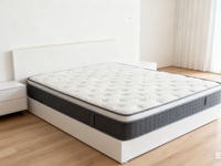 Matelas Orthopédique de Luxe Euro Top 12 Pouces Design Moderne à Ressorts Ensachés 5/7 Zones pour Maison, Hôpital, Massage, Hôtel, Villa – Garantie 10 Ans