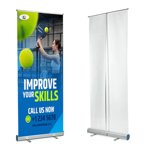 Espositore <span class=keywords><strong>Roll</strong></span>-<span class=keywords><strong>up</strong></span> Retrattile in Alluminio per Pubblicità a Prezzo Competitivo - Product Image 1