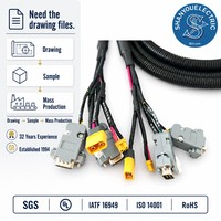 Châssis de direction agricole à quatre roues motrices, roues indépendantes, alimentation électrique, câblage de communication pour ordinateur/moto PBT