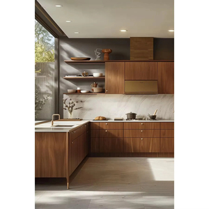 Gabinetes de Cocina de Madera Clara Hechos a Medida Vermonhouzz con Barra de Desayuno Compacta para una Decoración Cálida y Neutral en Toda la Casa - Product Image 2