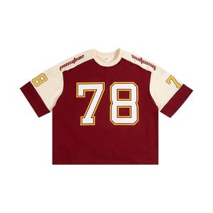 เสื้อยืดแขนสั้นผู้ชาย แบรนด์ Chao ลายทีมฮอกกี้น้ำแข็ง ตัดต่อสีตัดกัน ระบายอากาศได้ดี ผ้าไนลอน/แคชเมียร์ 270 กรัม หนานุ่ม - Product Image 6