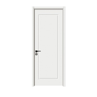 Porte intérieure économique et écologique personnalisée en MDF PVC, style bois-plastique, Dubaï