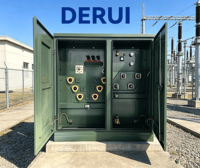 Transformateur sur socle américain certifié 50/60Hz, 1000 kVA, 12,47 kV, à alimentation en boucle frontale, personnalisé pour la distribution de données