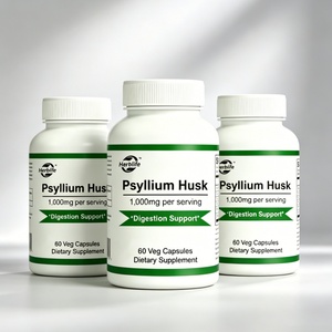 Cápsulas de Psyllium con Extracto Orgánico, Suplemento de Fibra Dietética Herbal, Venta al Por Mayor de Fábrica, OEM/ODM, Marca Privada - Product Image 4