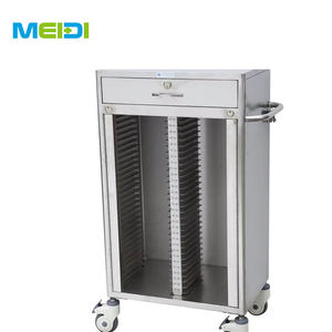 Carrito médico de acero inoxidable, carrito de hospital con carpeta de registro de historial de casos de diferentes tamaños - Product Image 4