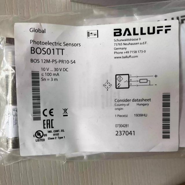BOS 12M-PS-PR10-S4 Warehouse Industrial Automation PLC Programming Controller