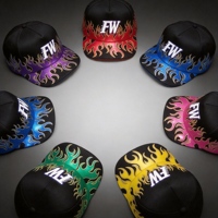 Casquette Snapback 5 Panneaux de Haute Qualité avec Logo Personnalisé Broderie Flamme Casquette de Baseball
