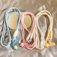 Cordon de téléphone double bouton, bandoulière anti-perte, chaîne tressée, cordon de cou, cordon de téléphone pour étui, pour fille