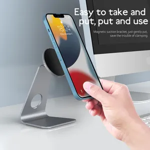 Soporte Magnético para Teléfono y Tablet, Base de Aluminio para <span class=keywords><strong>iPhone</strong></span>, iPad, Samsung y Huawei - Product Image 2