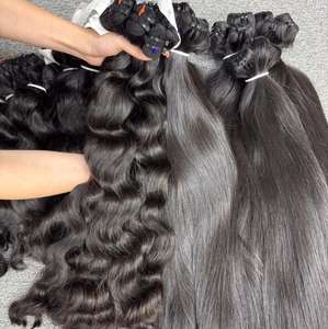 Cheveux vietnamiens crus Extensions de cheveux naturels ondulés et raides sans emmêlement et sans perte Meilleur prix Extensions de cheveux crus vietnamiens - Product Image 5