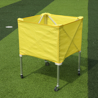 Chariot de balle portable avec roues avec logo personnalisé en gros pour volley-ball basket-ball football accessoires de tennis