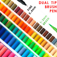 Touchfive — stylos marqueurs d'eau de haute qualité, 72 couleurs, professionnels, permanents, pour le dessin