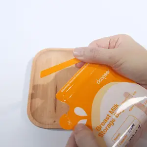 Bolsas de almacenamiento de leche con boquilla para lactancia materna