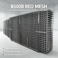 Grillage en acier soudé de qualité B500B REO, norme EN-ISO1461, pour les travaux de renforcement du béton en Bulgarie