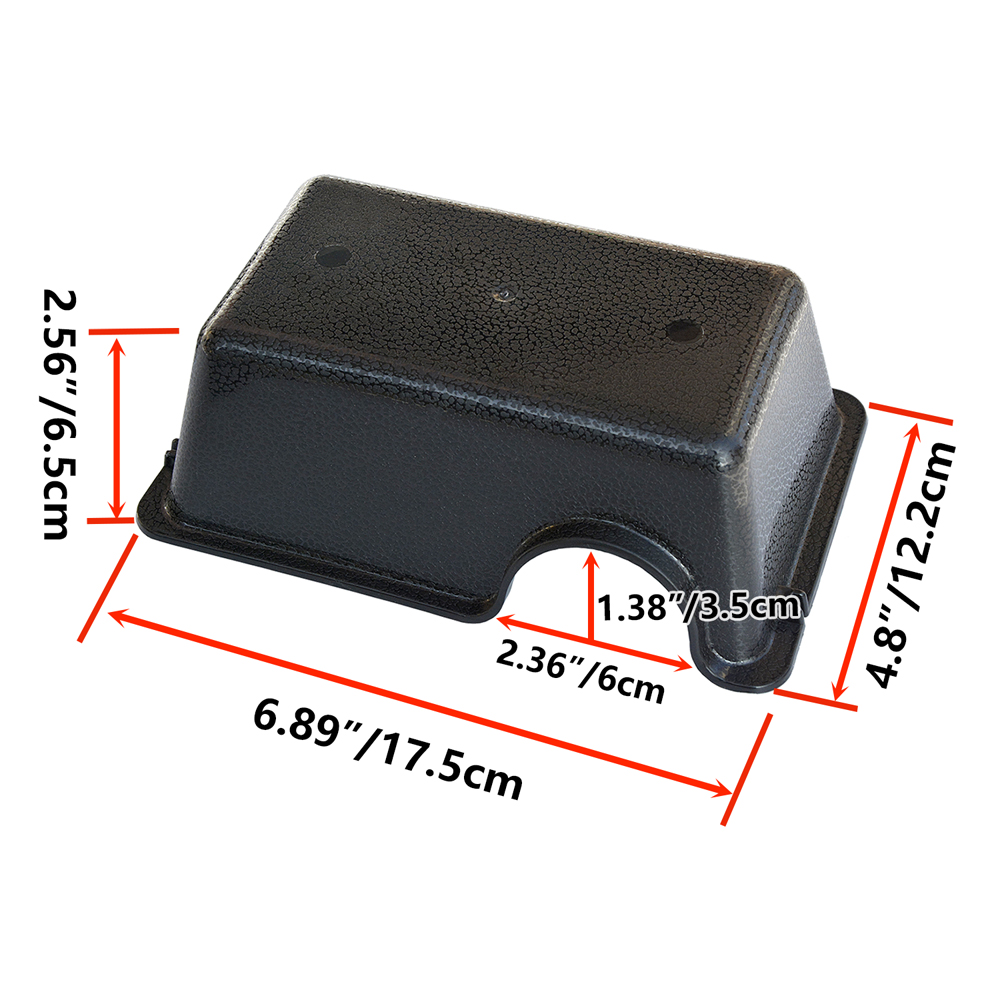 Noir L 17,5*12,2*6,5 cm