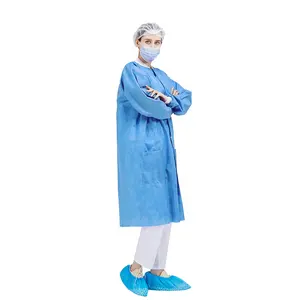 一次性白色实验室外套男女通用批发实验室外套防交叉污染实验室、医疗保健、洁净室