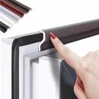 Tira de Sellado para Ventanas y Puertas de Plástico Negro de 25 mm, Resistente al Agua, Insonorizante, Fácil Instalación, para Ducha, Suministro de Fábrica