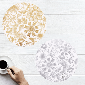 Mantel Individual de PVC ecológico para mesa, tamaño personalizado, impermeable, para cocina, hogar, comedor, decoración, flores, hojas, fiesta de vacaciones - Product Image 4