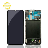 Super Amoled para Samsung Galaxy A70 teléfono móvil LCD, para Galaxy A70 A705 pantalla, para Samsung A70 A7050 pantalla con piezas de Marco
