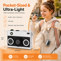 Kamera Digital Mini DC53 20MP 2K CMOS 1.47 Inci IPS Retro Gantungan Kunci Kamera MicroSD OTG Kamera Saku Portabel Pabrik Sprite