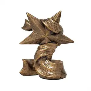 Awards Star Trophy - Gold Star Award - Employee Superstar Recognition - 5 or 7 Inch Tall - Engraved Plate on Request
