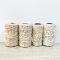 Fil à tricoter en coton brossé de haute qualité, fabrication pour moquettes