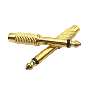 Mạ Vàng 6.35Mm Nam Mono Cắm Để RCA 6.5 Nữ Jack Âm Thanh Adapter Kết Nối Âm Thanh Adapter Chuyển Đổi Cắm - Product Image 2