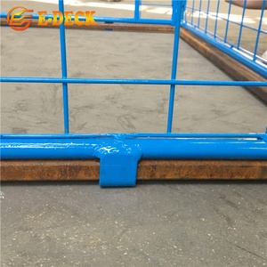 Thép <span class=keywords><strong>Stackable</strong></span> Có Thể Gập Lại Chất Lượng Cao Kho Công Nghiệp Mạ Kẽm Dây Lưới <span class=keywords><strong>Pallet</strong></span> Container Với <span class=keywords><strong>Pallet</strong></span> Gỗ - Product Image 3