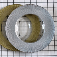 Assiette à dîner en verre cristal transparent moderne, design à carreaux dorés, argentés et roses peints à la main, jetable pour les hôtels et les mariages