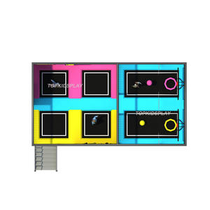 Детская игровая зона мини-батут для прыжков на батуте крытый батут парк с Баскетбольным обручем для детей и взрослых - Product Image 5