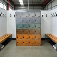 Casier de personnel en acier inoxydable, casier de vestiaire, armoire de rangement pour vêtements, armoire de rangement pour salle blanche, pour atelier et usine alimentaire
